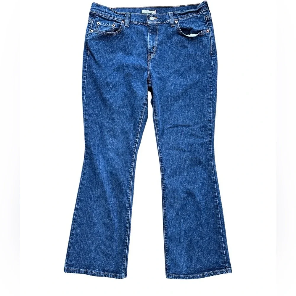 Levi's‎ 515 Bootcut Jeans Women 14 S Blue Medium Wash Stretch Denim Excellent